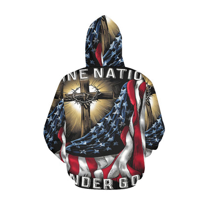 Women's Premium Christian Hoodie – Stylish All-Over Print