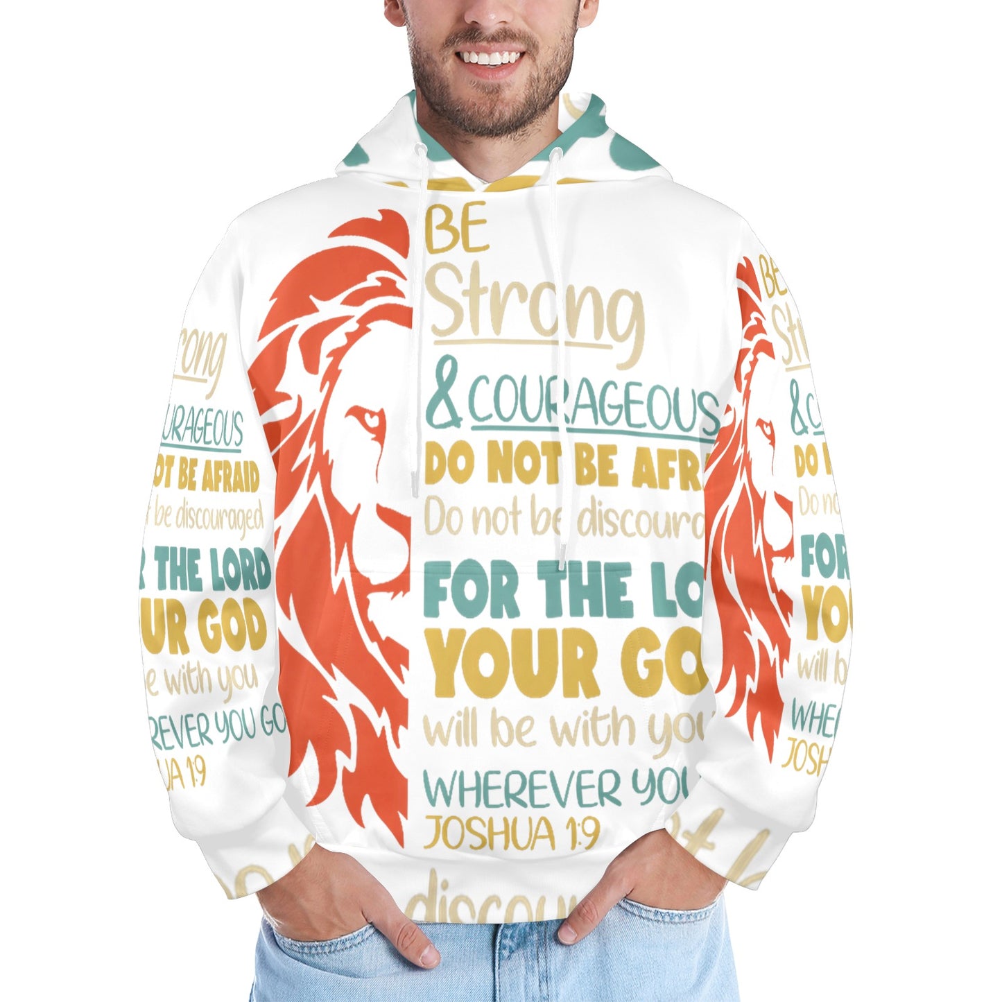 Men's Premium Christian Hoodie – Stylish All-Over Print Graphic Fit