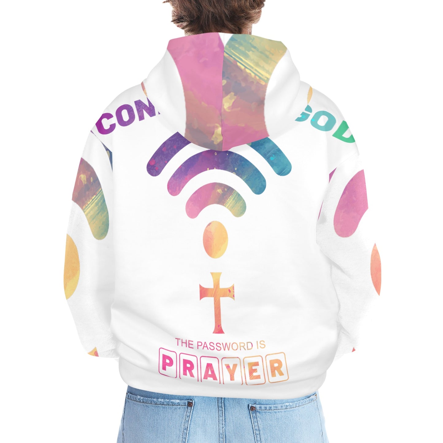 Men's Premium Christian Hoodie – Stylish All-Over Print Graphic Fit