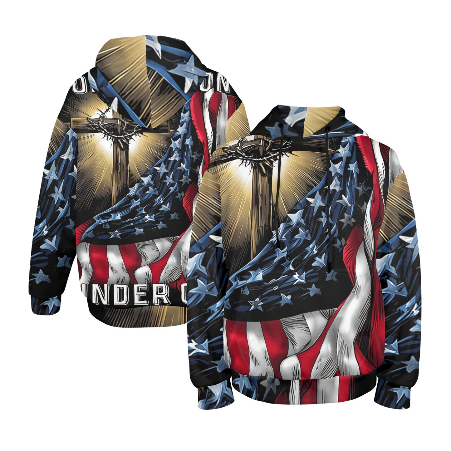 Men's Premium Christian Hoodie – Stylish All-Over Print Graphic Fit