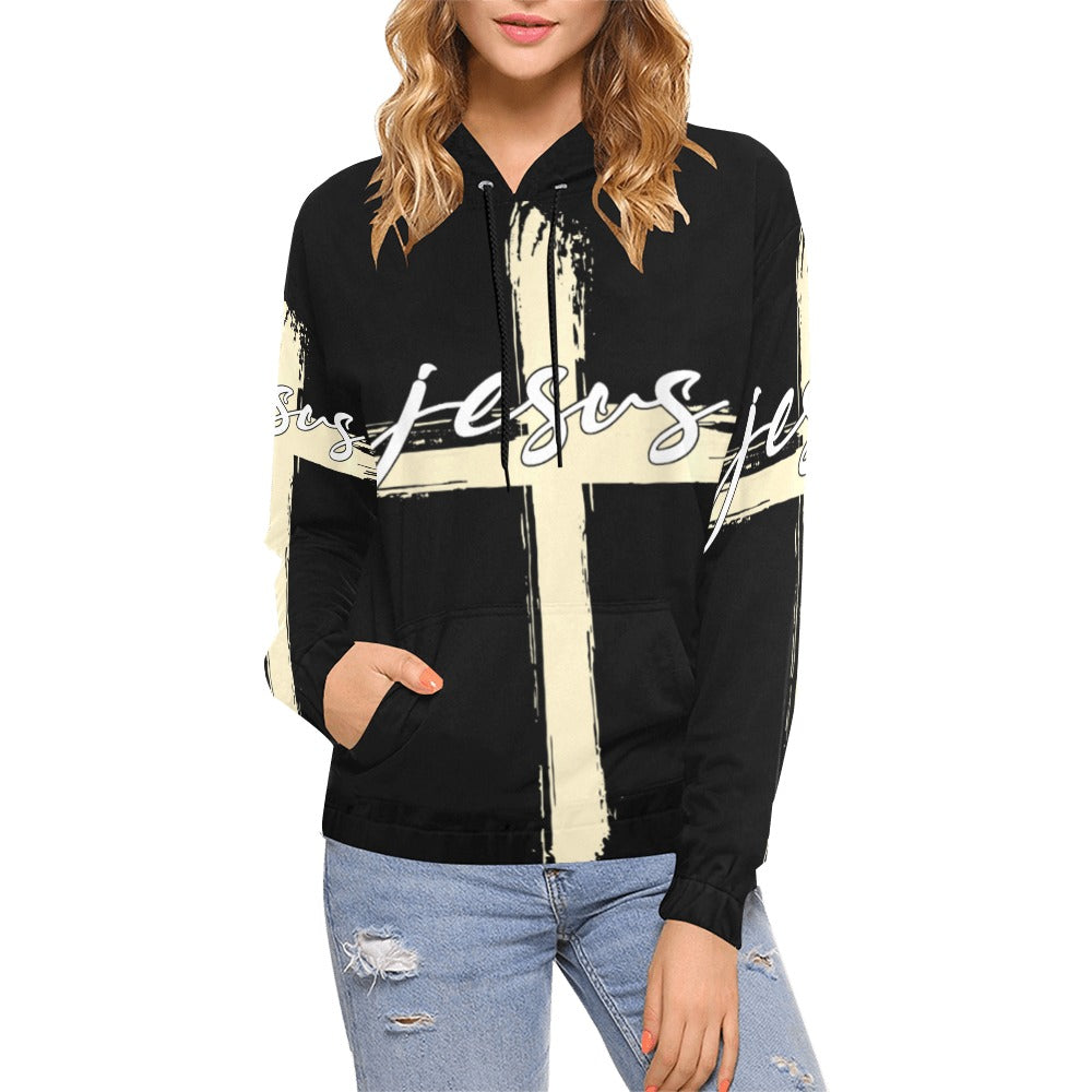 Women's Premium Christian Hoodie – Stylish All-Over Print