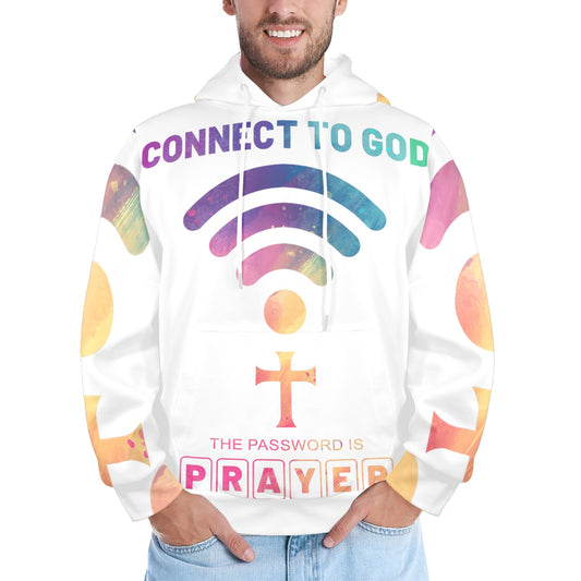 Men's Premium Christian Hoodie – Stylish All-Over Print Graphic Fit