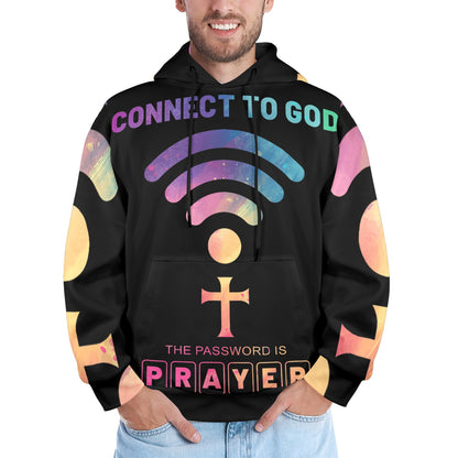 Men's Premium Christian Hoodie – Stylish All-Over Print Graphic Fit